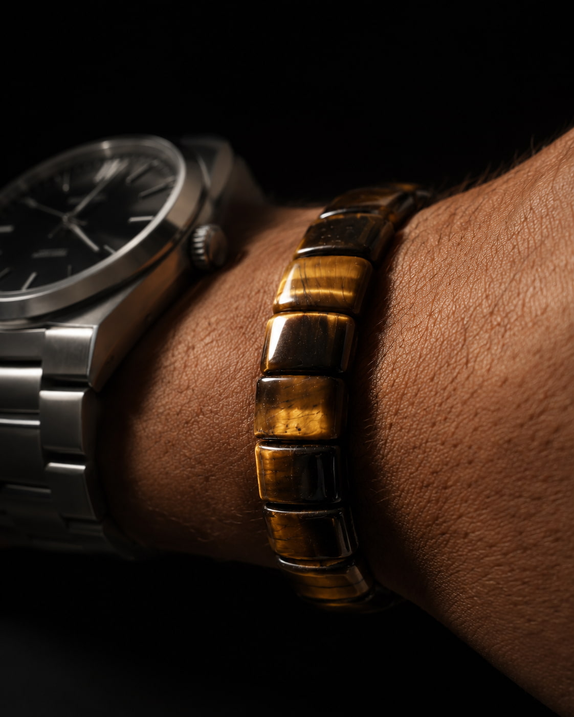The Resolve Bracelet — Tiger Eye